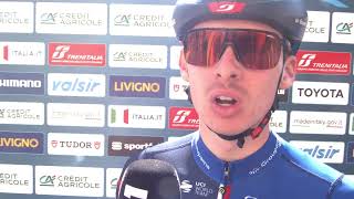 Romain Grégoire  Interview au départ  Etape 5  TirrenoAdriatico 2024 [upl. by Sueddaht]