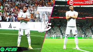 EA FC 25 vs eFootball 2025 Celebrations [upl. by Silas]