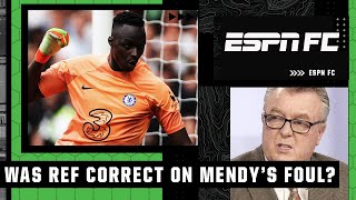 HEATED DEBATE Did the ref get Mendys foul call correct 👀🍿  ESPN FC [upl. by Giovanni]