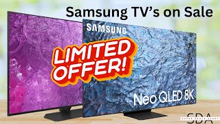 Samsung TVs on Sale Deep Discounts  Up to 50 OFF [upl. by Enitsirc]