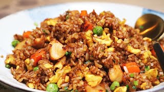 BETTER THAN TAKEOUT AND EASY Chinese Chicken Fried Rice Recipe [upl. by Nihsfa]