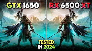 GTX 1650 vs RX 6500 XT  New Games Tested in 2024 [upl. by Rosabel]