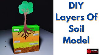 Layers Of Soil Model  Soil Profile Model For School Project  DIY Soil Profile Model [upl. by Most366]