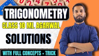 Trigonometry Class X  ML Agarwal Solutions  ICSE Class 10 [upl. by Voltmer]