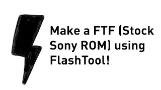 How To Make Stock Xperia Backup with Flashtool [upl. by Aidnama764]