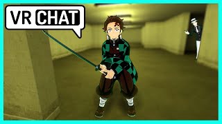 Tanjiro gets LOST in the BACKROOMS Demon Slayer VR [upl. by Maitund]