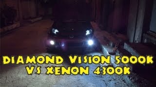 Diamond Vision 5000k vs Xenon 4300k [upl. by Tnomal]