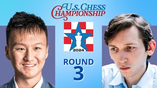 Christopher Yoo vs Grigoriy Oparin  United States Championship 2024  Round 3 [upl. by Ikcir]