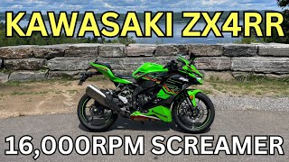 2023 Kawasaki ZX4RR Full Test and Review [upl. by Nevuer]