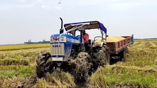 Swaraj 744 Fe 4×4 in performance [upl. by Idonna]