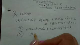 calcular dosis pediátrica de paracetamolibuprofenometamizol  ejercicios fácil [upl. by Millwater]