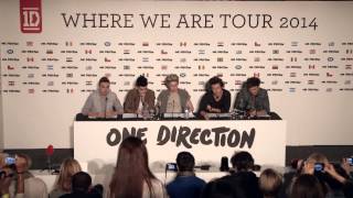 ONE DIRECTION PRESS CONFERENCE  2014 STADIUM TOUR ANNOUNCED [upl. by Sebastien]