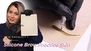 Master PMU Techniques on HyperRealistic Brow Practice Skin [upl. by Ahsikit]