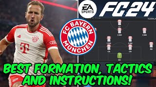 EA FC 24  BEST BAYERN MUNICH Formation Tactics and Instructions [upl. by Melgar]