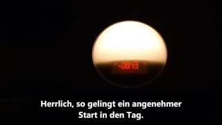 Philips WakeUp Light HF353101  Simulation Sonnenaufgang und Bedienung [upl. by Anitahs351]