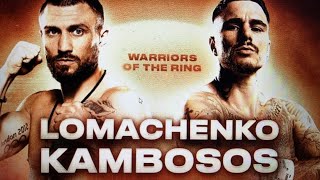 LOMACHENKO VS KAMBOSOS LIVE COMMENTARY [upl. by Imhskal418]