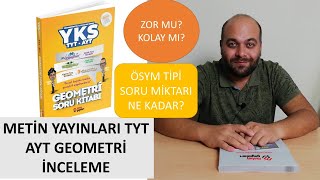 Metin Yayınları Tyt Ayt Geometri Soru Bankası İnceleme [upl. by Mello25]