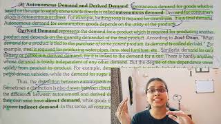 Autonomous Demand amp Derived Demand  Types of Demand [upl. by Tama]