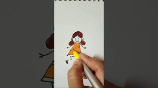 💁 cute girl drawing drawing art drawingideas shortvideo drawingeasy cute girl subscribe [upl. by Quar]