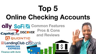 💵 Guide to the Top 5 Best Checking Accounts with Must Have Features for Your Money  Pros amp Cons 💵 [upl. by Eryn551]