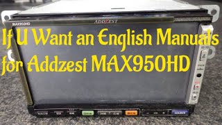 MAX950HD Addzest HDD User Manual in English [upl. by Baird]