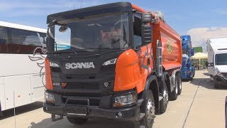 Scania G 410 XT B8x4Hz CNG Tipper Truck 2019 Exterior and Interior [upl. by Latimer]