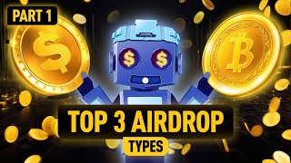 Top 3 Crypto Airdrops You Can’t Miss Earn Free Tokens Safely  Part 1 [upl. by Lienahs]