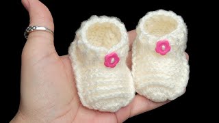 HOW TO CROCHET Cozy Baby Booties STEP BY STEP💯 [upl. by Everick]