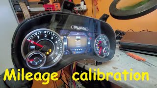 Dodge Ram 1500 DT Mileage calibration  Odometer calibration [upl. by Yhotmit123]