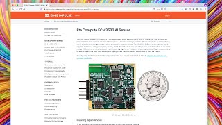 Connecting Eta Compute ECM3532 AI Sensor to Edge Impulse [upl. by Novrej]