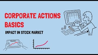 Corporate Actions basics for beginners with examples  Impact in stock market [upl. by Nosrej]