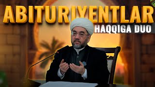 MUFTIY HAZRAT ABITURIYENTLAR HAQQIGA DUO QILDILAR [upl. by Hatfield72]