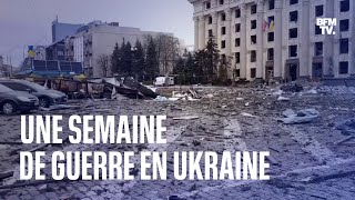 Une semaine de guerre en Ukraine [upl. by Eiramac]