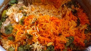 Muslim Style mazedaar chicken biryani recipe  12 kg chicken biryani recipe in Muslim Style [upl. by Eiraminot3]