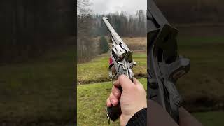 Reichsrevolver In action antique gun blackpowder shooting [upl. by Anedal855]