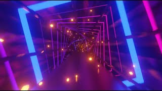 Square Shaped Blue Purple VJ Seamless Loop Tunnel  Animation Background  Video Only 1080 HD [upl. by Atla546]