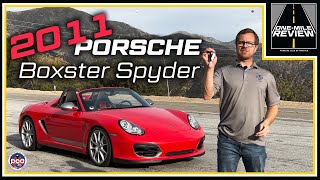 2011 Porsche Boxster Spyder The besthandling 987  OneMile Review [upl. by Morganica]