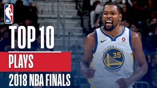 Top 10 Plays From The 2018 NBA Finals [upl. by Ovida986]