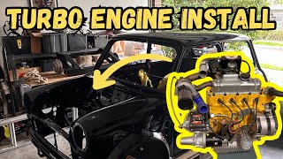 Building the Black Mosquito  Classic JDM Mini Part 5 TURBO Engine installation [upl. by Ymac]