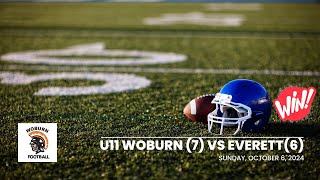 Woburn vs Everett U11 Pop Warner [upl. by Nahtaj145]