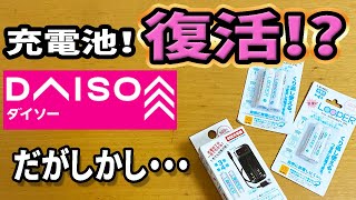 【ダイソー購入品】あのLOOPERの充電池が販売再開！？単３も単４も新発売！？でもアレレ・・・ [upl. by Odnomor]