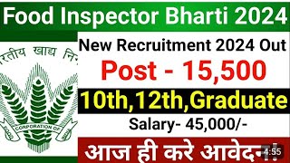 FCI RECRUITMENT 2024  FOOD DEPARTMENT RECRUITMENT 2024 FCI VACANCY 2024GOVT JOBS SEPTEMBER 2024 [upl. by Nabetse]