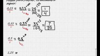 Frações parte 05  Passar Decimais Para Fração [upl. by Hairakcaz264]
