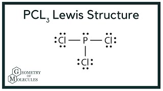 PCl3 Lewis Structure Phosphorus Trichloride [upl. by Niltac716]