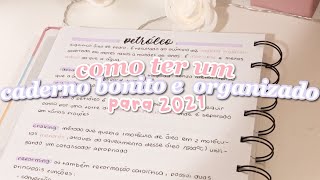 como ter um caderno bonito e organizado para 2021  títulos sem lettering [upl. by Ossie110]