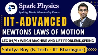 Newtons Laws of Motion Lec 049  Spark PhysicsIITAdvanced Series Class XI  Sahitya RoyIIT KGP [upl. by Ecirtnahc]