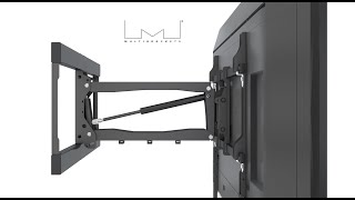 M Pull Down Full Motion Flexarm  Installation video [upl. by Enaud140]