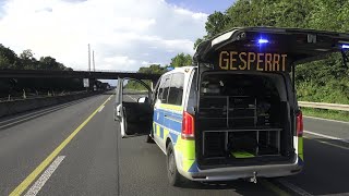 Gasaustritt aus LKW  A1 zw UnnaKamen 24h gesperrt 1011724 [upl. by Adnirb919]