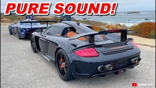 PURE SOUND Gemballa Mirage GT amp Maserati MC12 Corsa Cold Start Revving amp Acceleration Sound [upl. by Vod171]