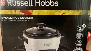 Best Recommended Rice cooker for 12 person eater Russell Hobbs mini rice cooker review [upl. by Boehmer226]